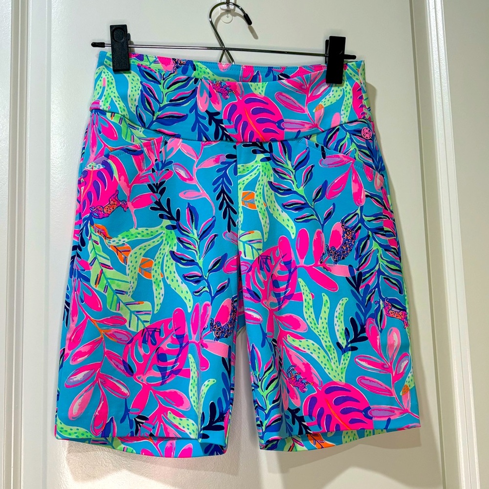 Lilly Pulitzer Luxletic Reid Golf Shorts You’ve Been Spotted Size 00